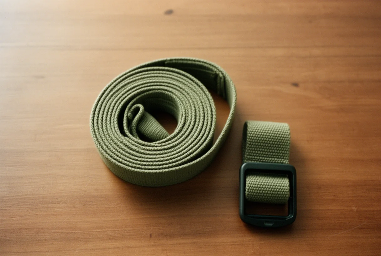 How to Use a Yoga Strap: Longer Arms, Honest Folds — illustration