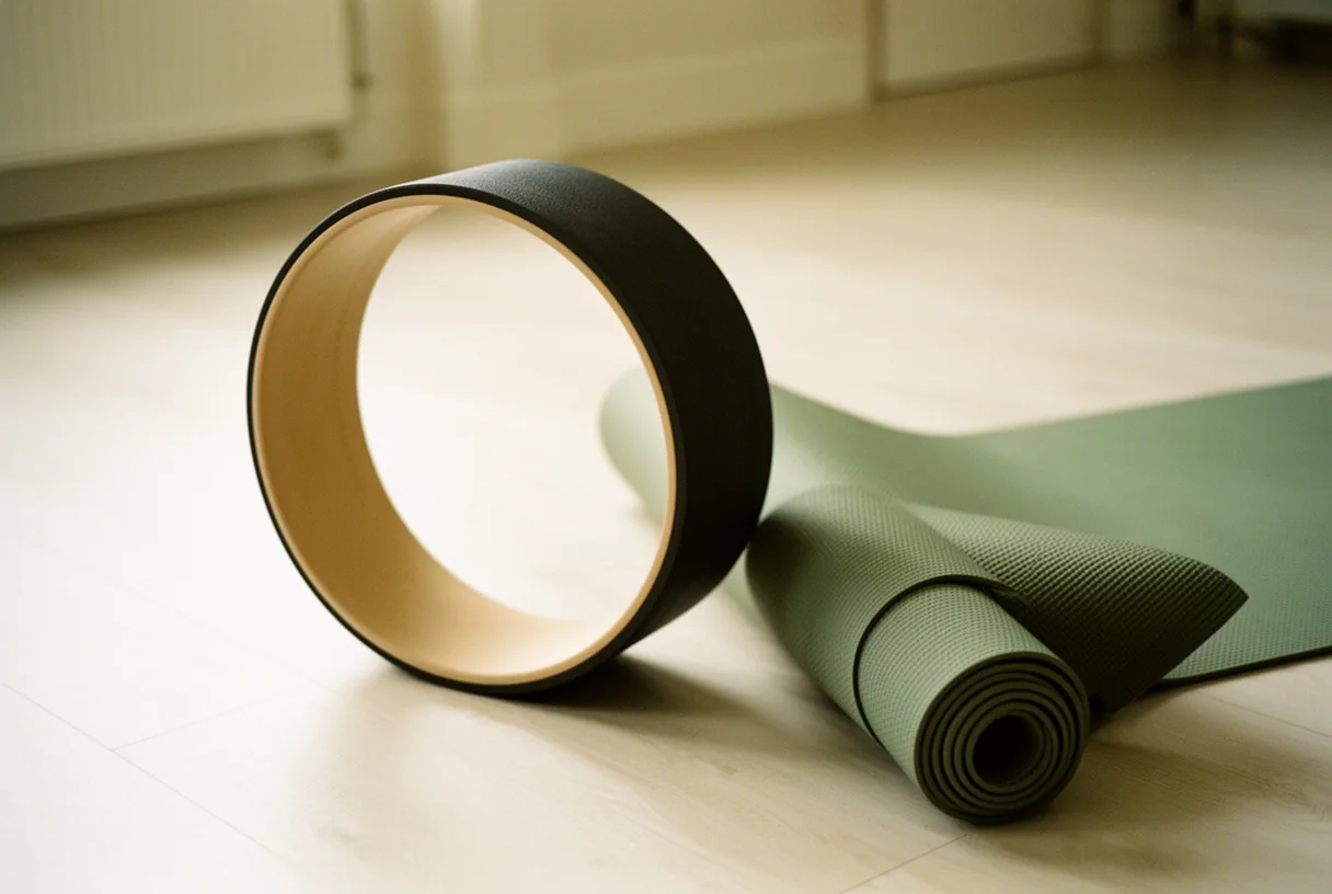 How to Use a Yoga Wheel: Backbends With a Spotter — illustration